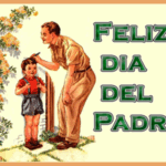 Tarjeta padre e hijo para el día del padre
