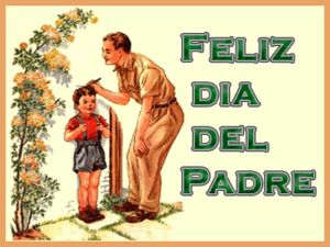 Tarjeta padre e hijo para el día del padre