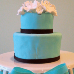 Más tartas nupciales 5 Tarta azul con flores