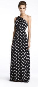 Vestido Lunares blancos sobre negro CH