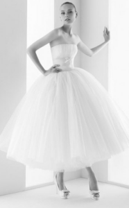 Vestido de novia inspiración ballet