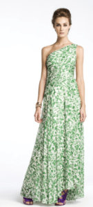 Vestido estampado en verde CH