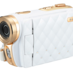 Una cámara de video 2 camara blanca