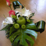 Centros de mesa originales 3 centro de mesa con manzana