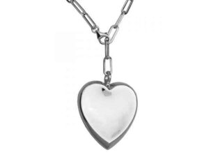 colgante corazón plata elle