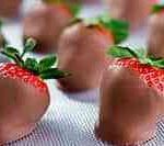 Menú para San Valentín 3 fresas con chocolate1