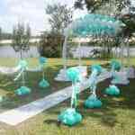 globos para una boda en el exterior
